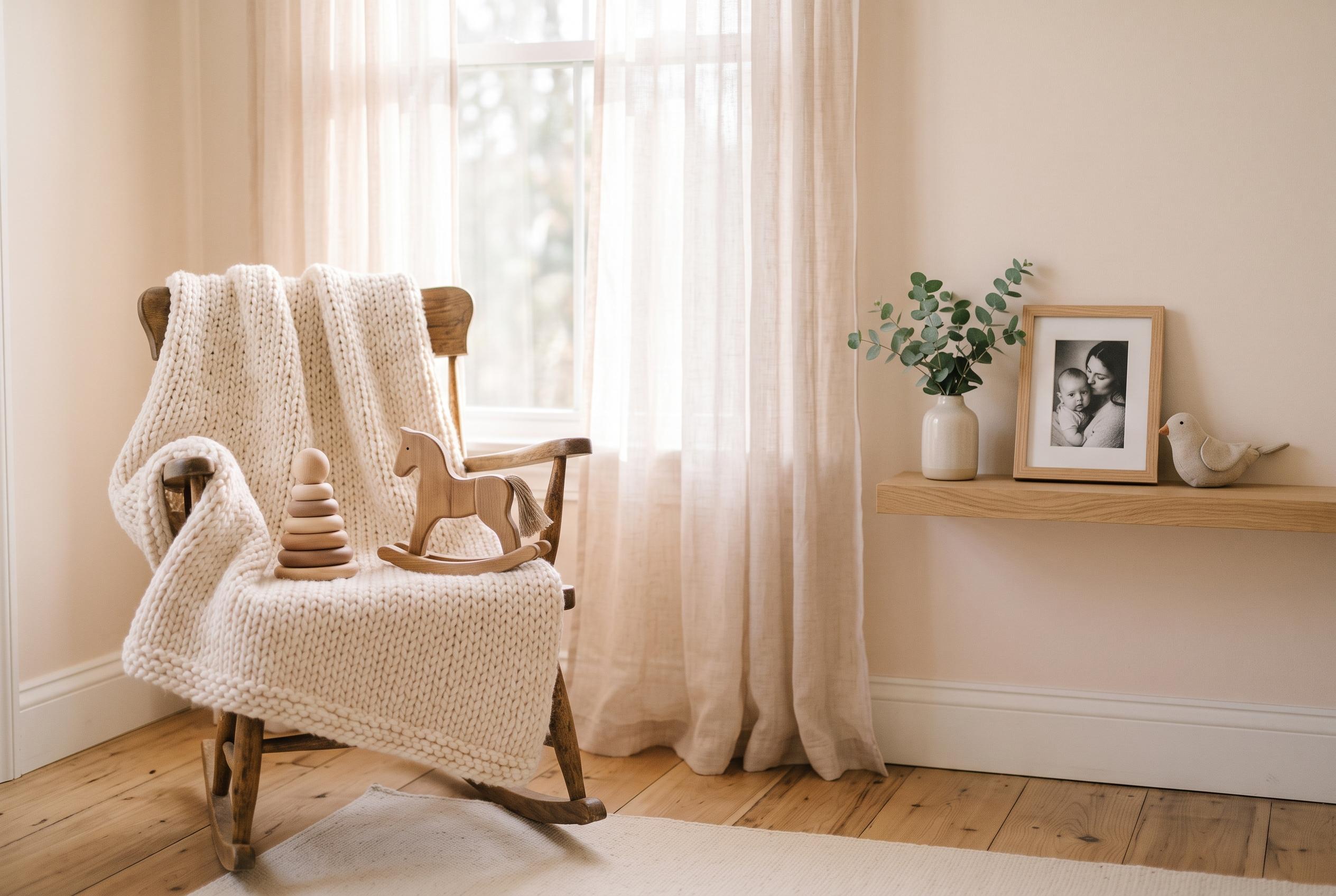 A serene nursery corner